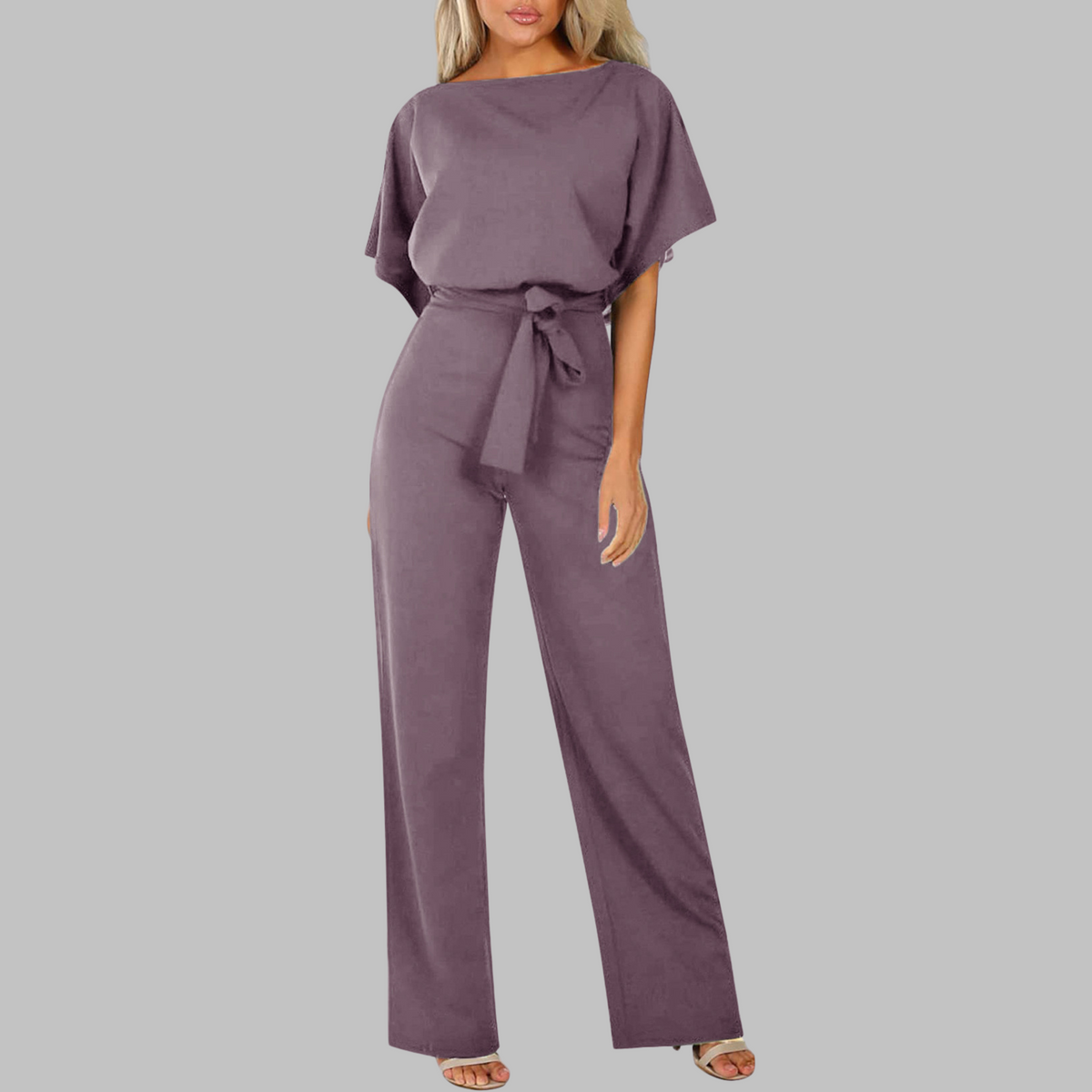 Sita™ | Tie Front Batwing Sleeve Jumpsuit