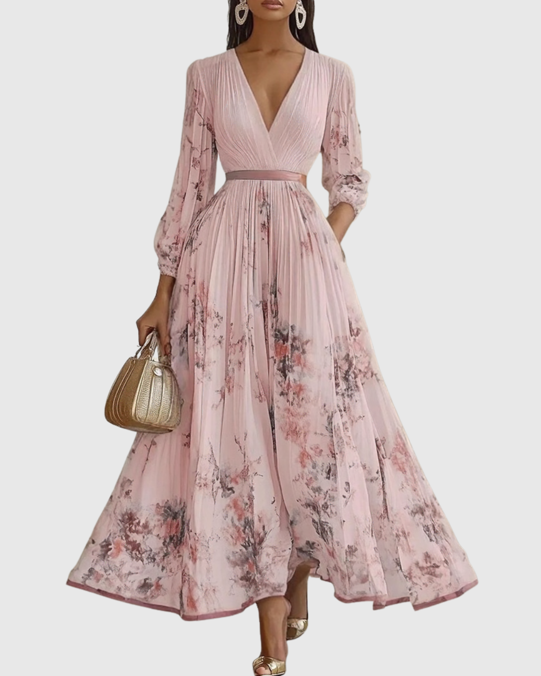 Rowella | Pleated Maxi Dress