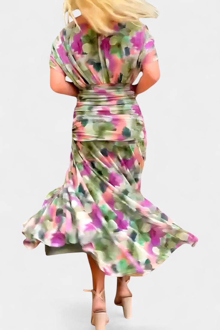 Freya | Floral V-Neck Dress