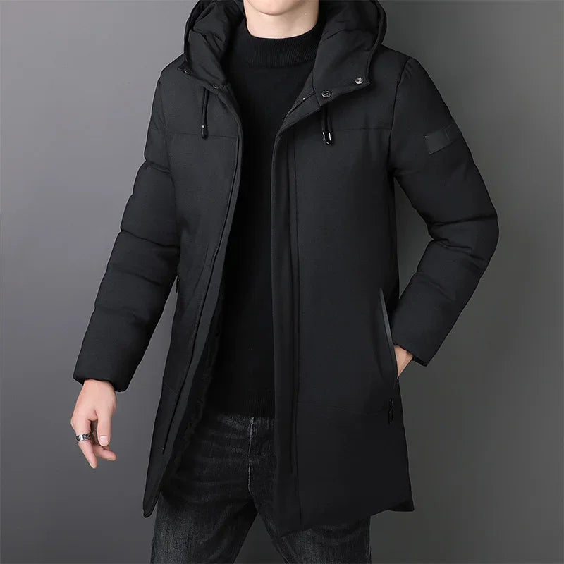 Elegant Long Men's Jacket