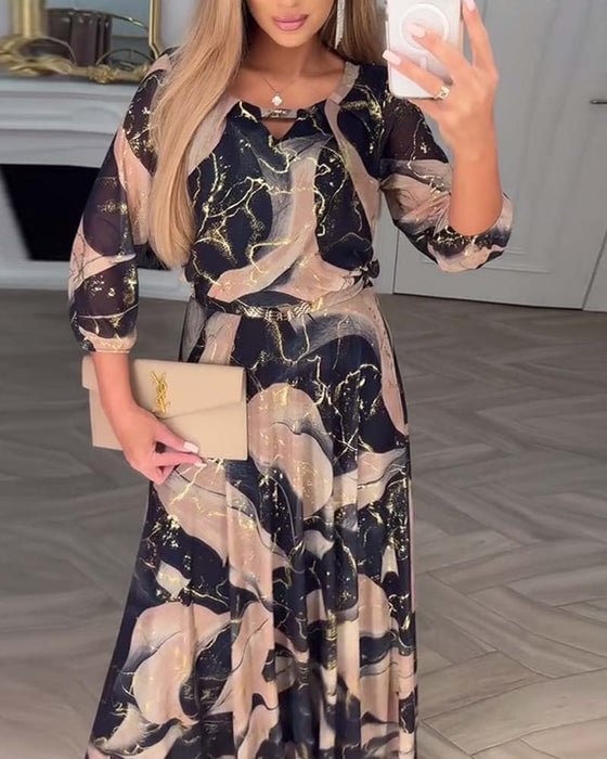 Daisy | Floral Chiffon Dress