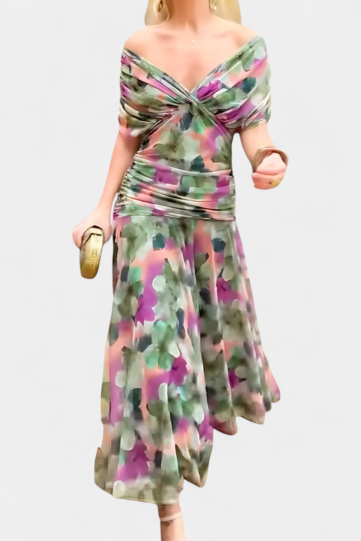 Freya | Floral V-Neck Dress