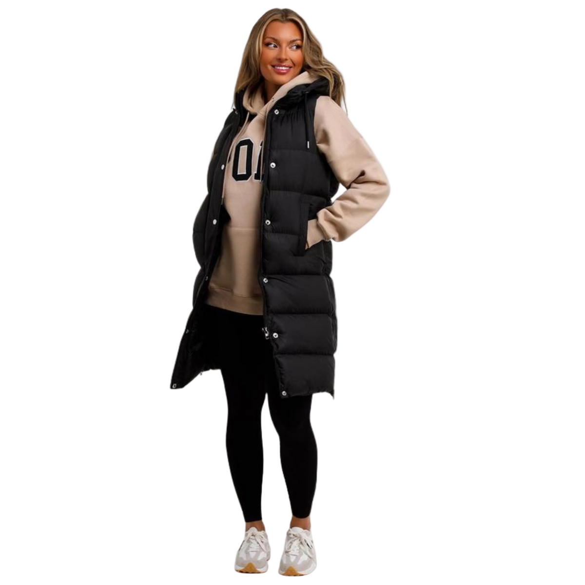 Sidra™ | Padded Long Hooded Puffer