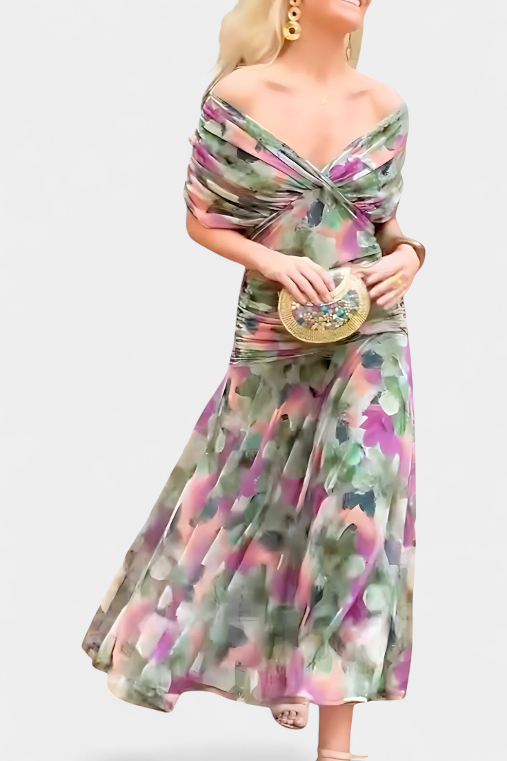 Freya | Floral V-Neck Dress