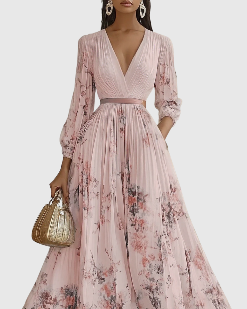 Rowella | Pleated Maxi Dress