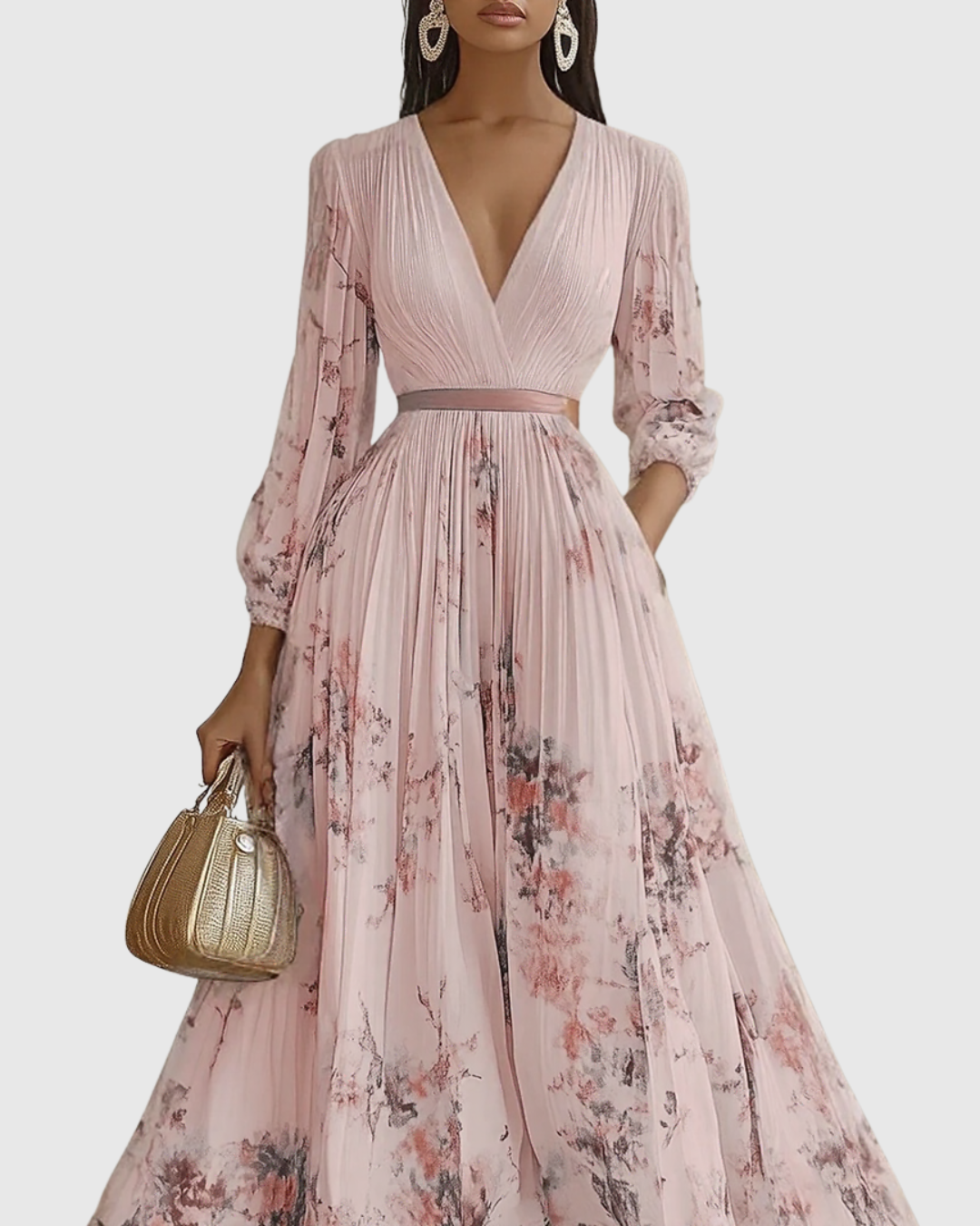 Rowella | Pleated Maxi Dress