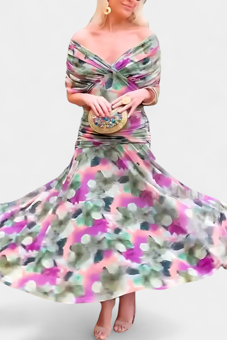 Freya | Floral V-Neck Dress