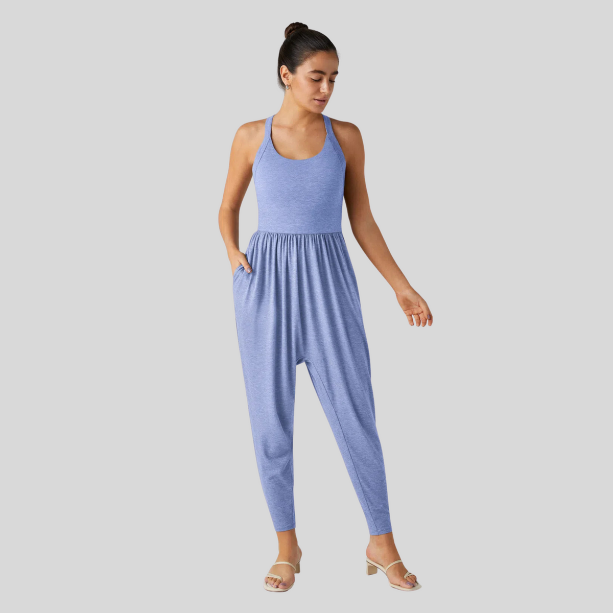 Dayea™ | Backless U-Neck Lounge Jumpsuit