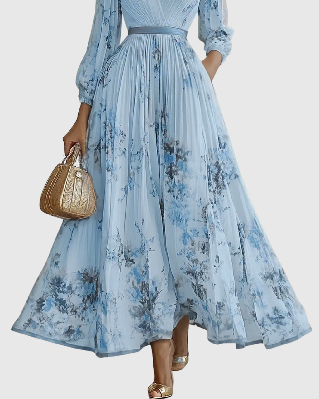 Rowella | Pleated Maxi Dress