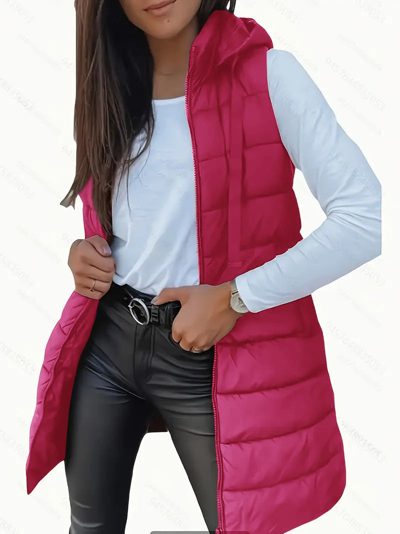 Rain™ | Sleeveless Hooded Puffer Vest