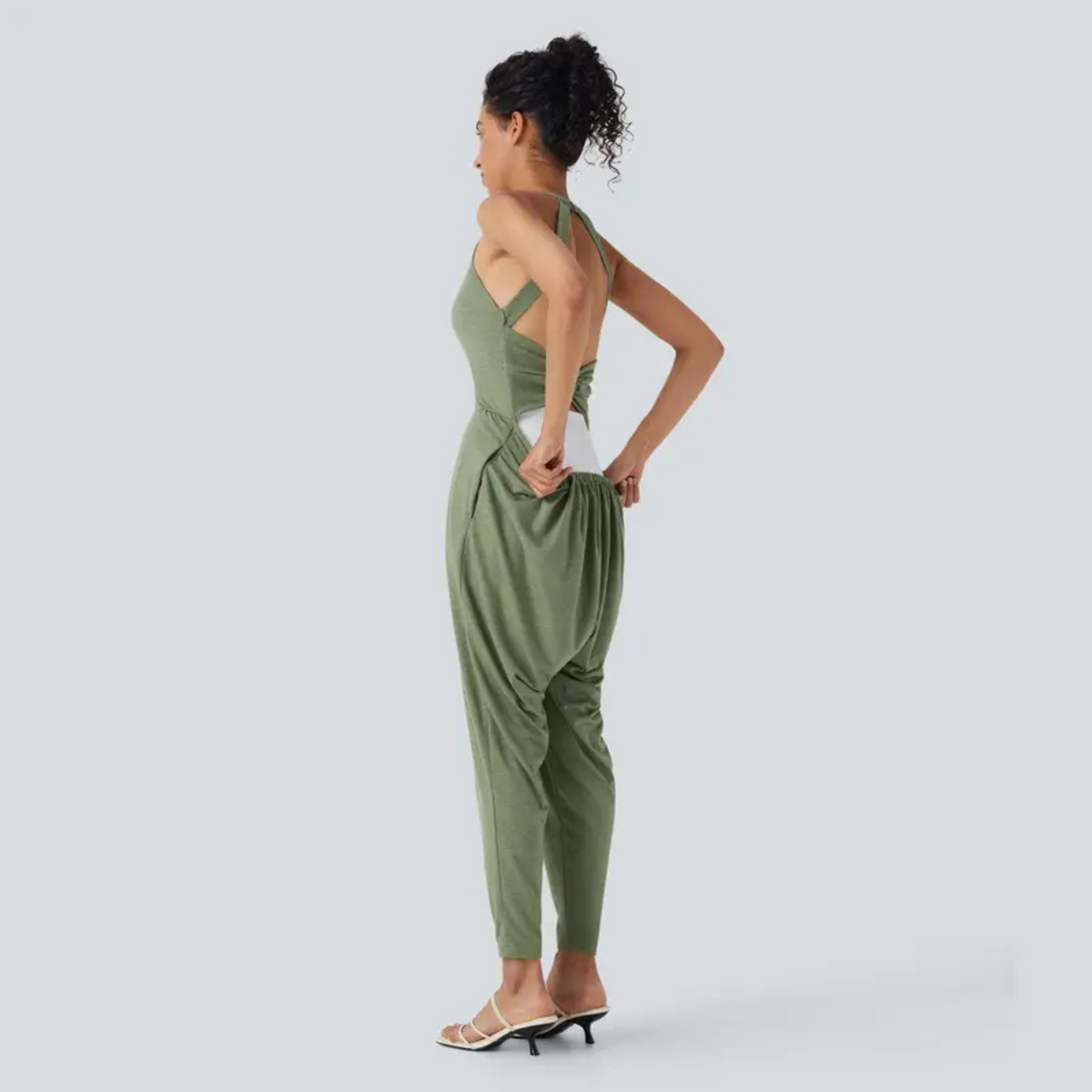Dayea™ | Backless U-Neck Lounge Jumpsuit