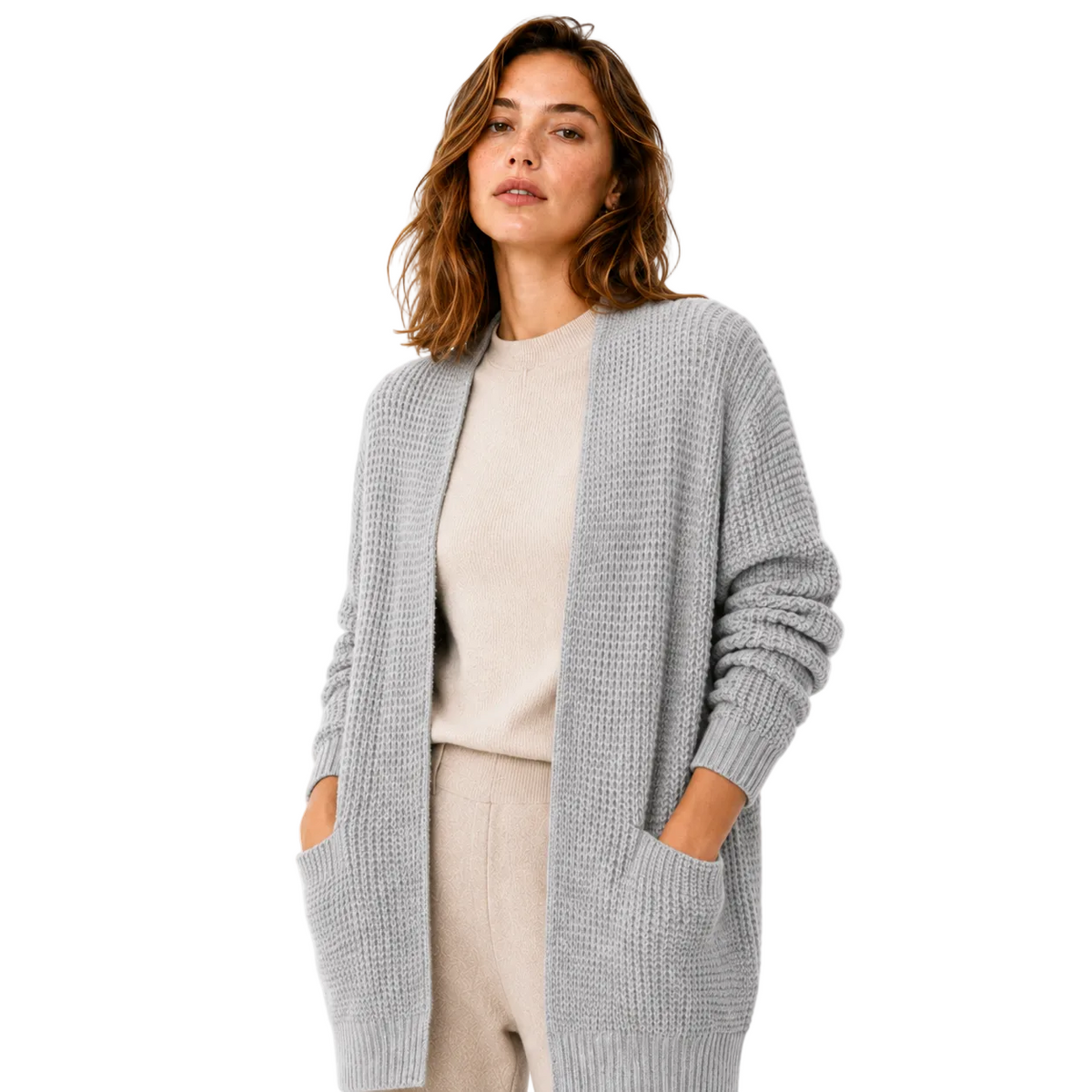Doris | Women's long-sleeved open-front cardigan