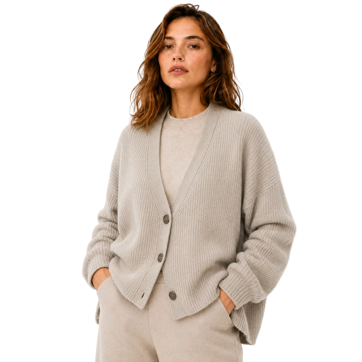 Johanna | Women's Oversized Cardigan with Buttons