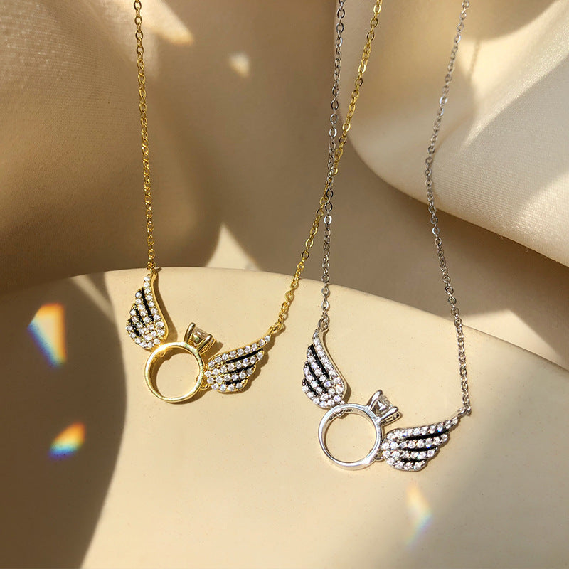 Angel Wings | Ring Necklace