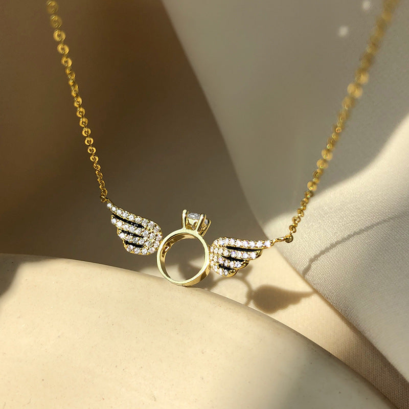 Angel Wings | Ring Necklace
