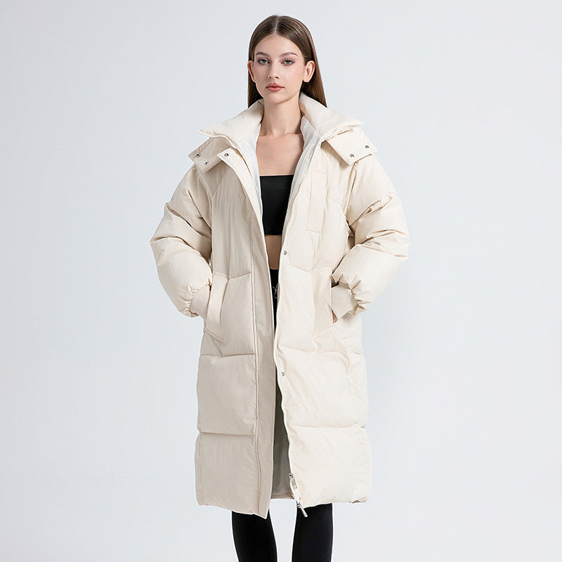 Gigaty™ | Classic Hooded Long Puffer Coat