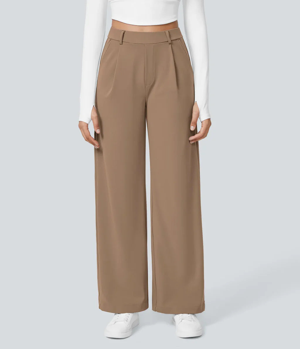 Charmie™ | High Waist Straight Leg Pants