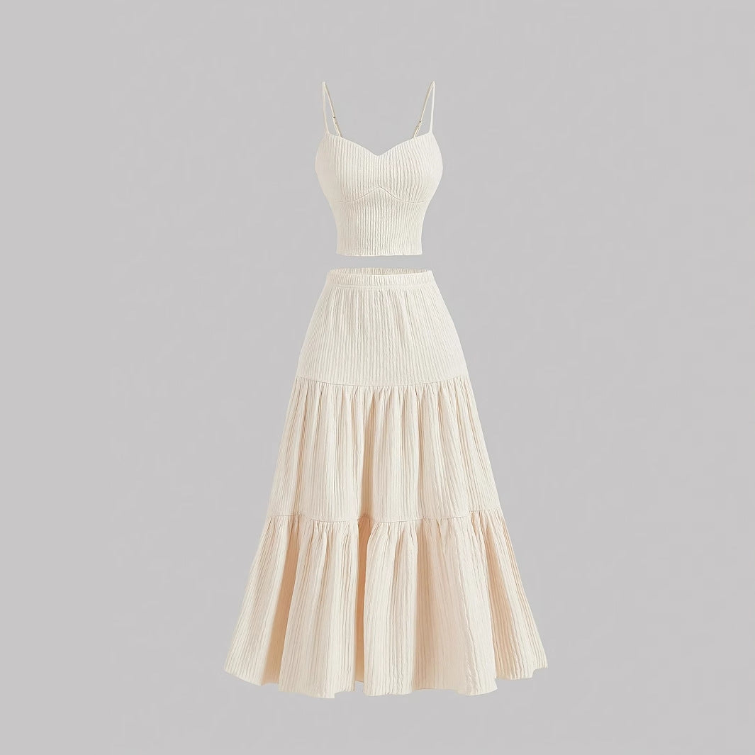 Dali™ | Sleeveless Crop Top and A-Line Skirt Set