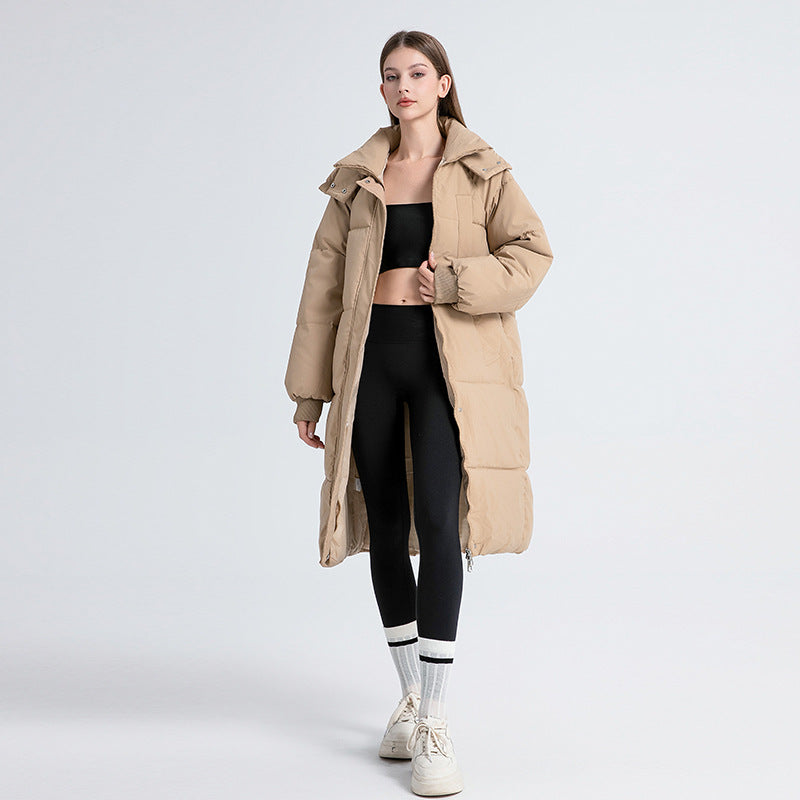 Gigaty™ | Classic Hooded Long Puffer Coat