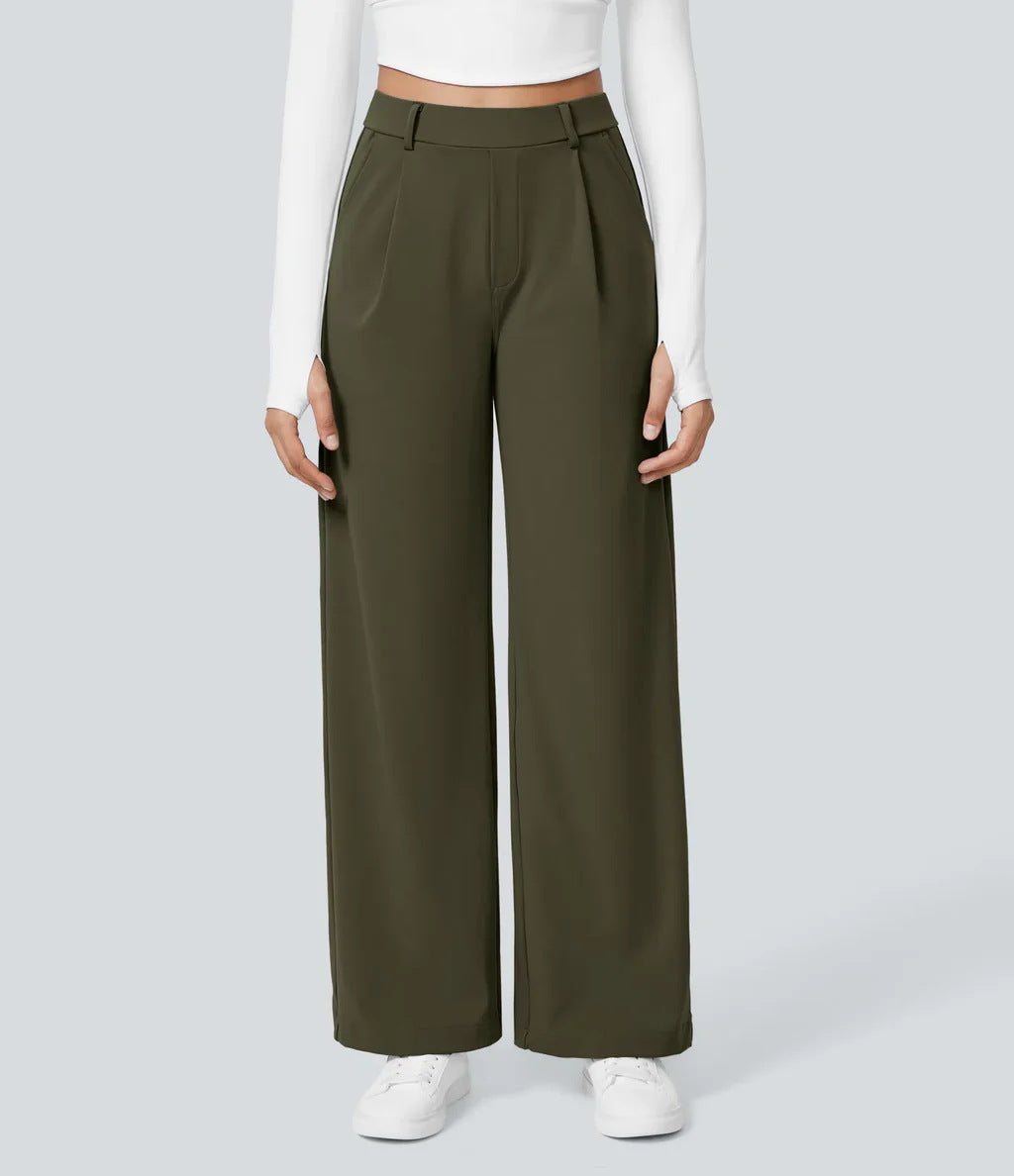 Charmie™ | High Waist Straight Leg Pants