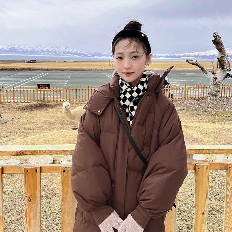 Gigaty™ | Classic Hooded Long Puffer Coat