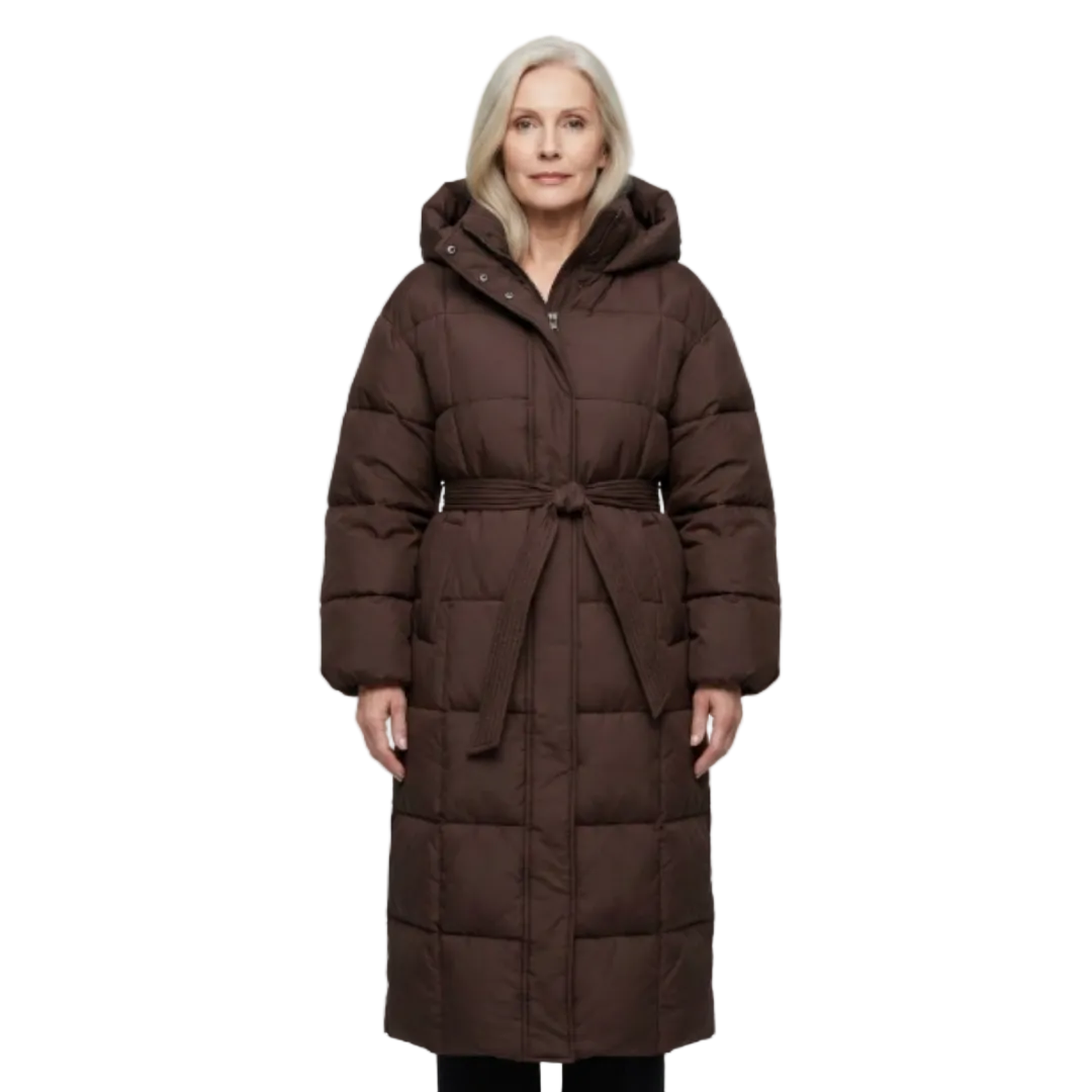 Carmen | Long Belted Puffer Coat