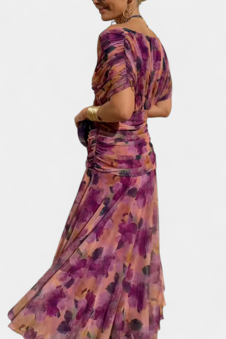 Freya | Floral V-Neck Dress