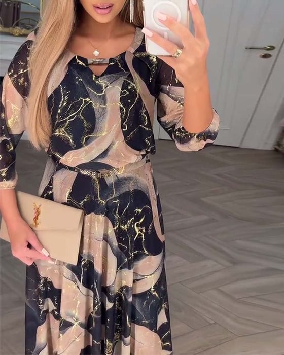 Daisy | Floral Chiffon Dress