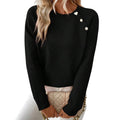 Roxanne | Asymmetrical Jumper with Button Detail