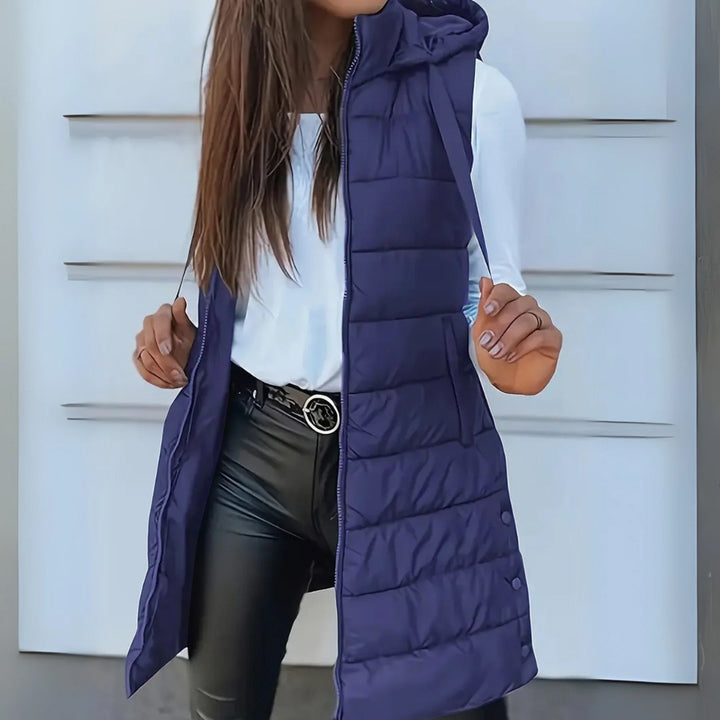Rain™ | Sleeveless Hooded Puffer Vest