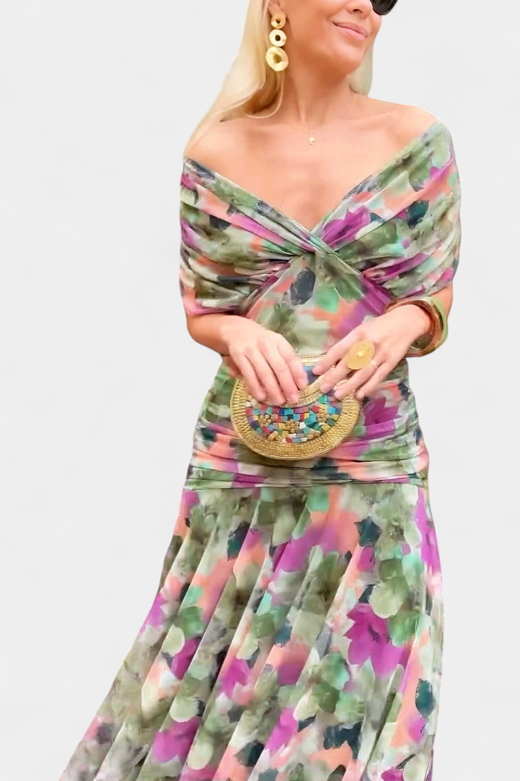 Freya | Floral V-Neck Dress