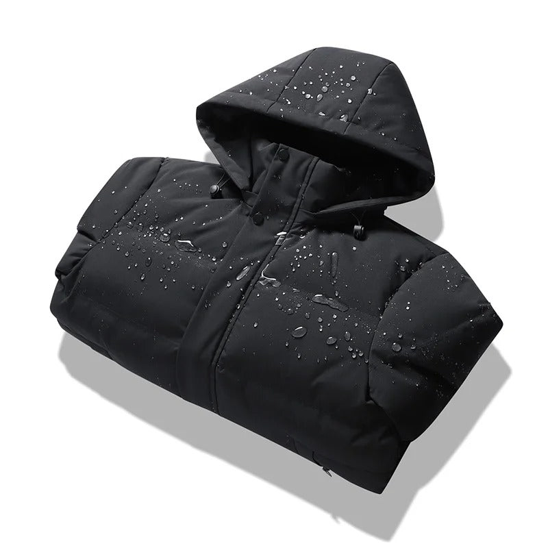 Elegant Hooded Fleece Jacket