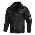Elegant Warm Fleece Leather Jacket