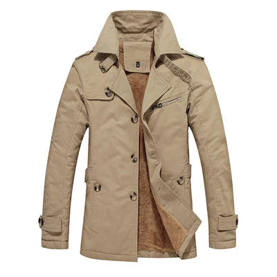 Elegant Padded Trench Coat