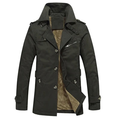 Elegant Padded Trench Coat
